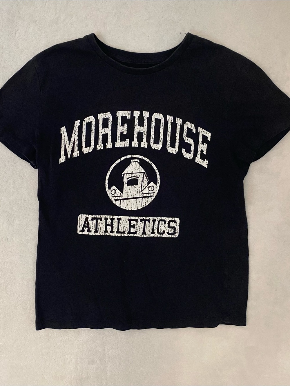 Morehouse Athletics Kids Black Graphic Tee Size M